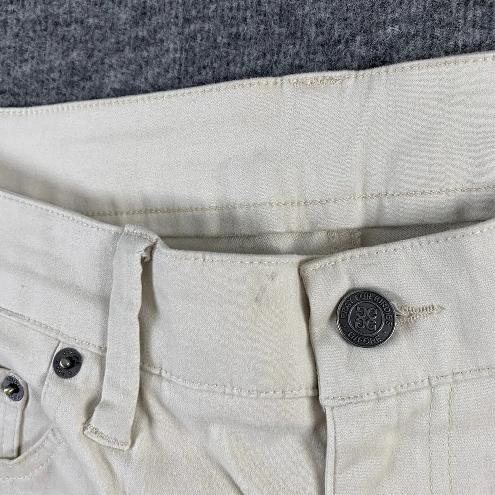 G Fore 5 Pocket Golf Pant Men 32x32 Cream Trousers Modern